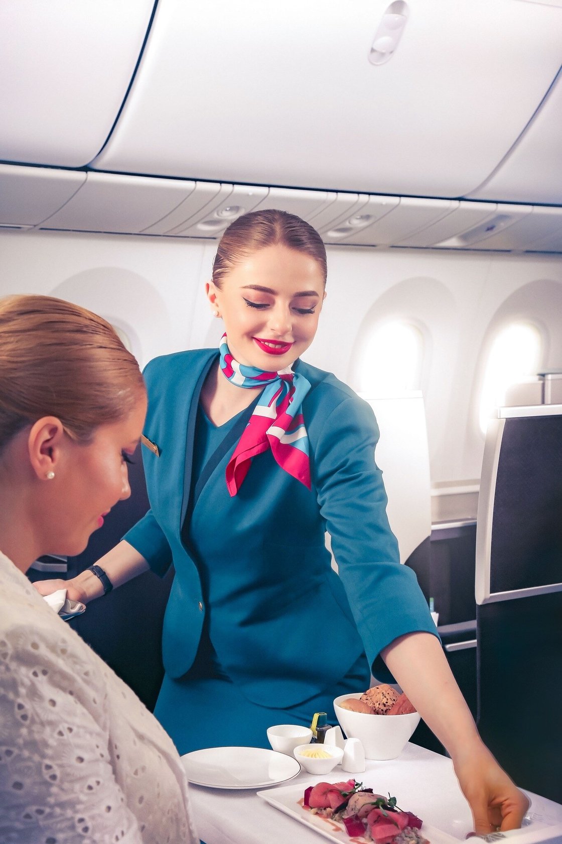 Business Crew serving