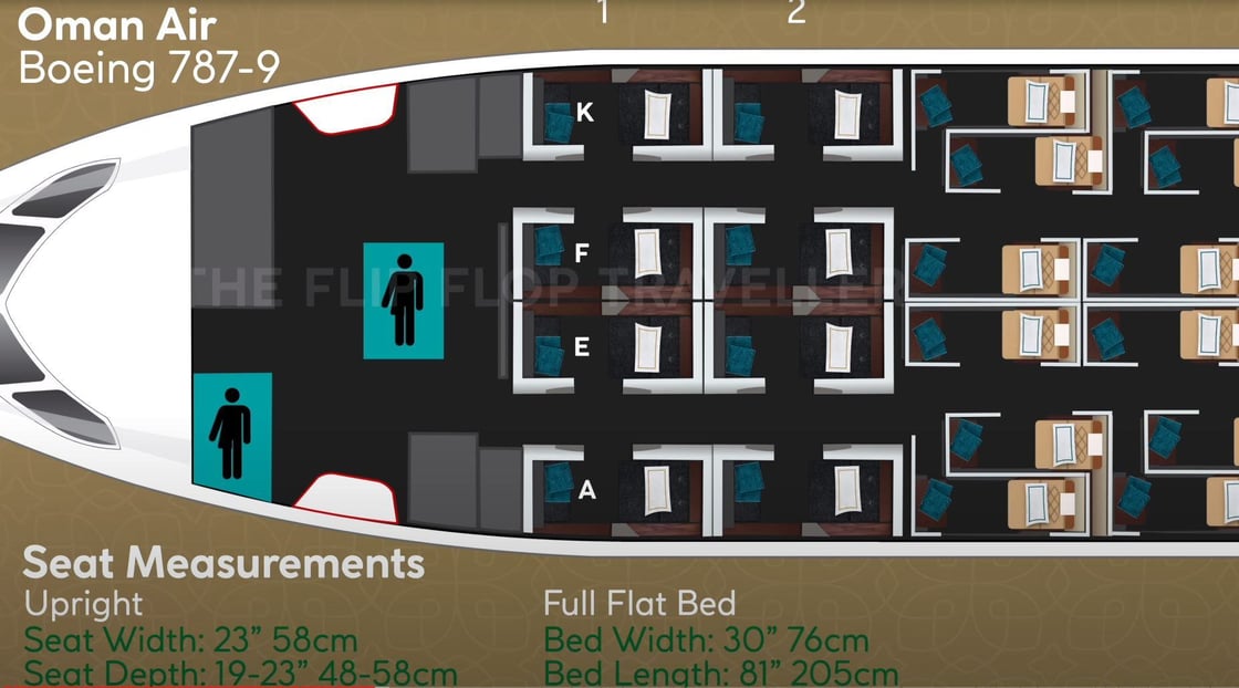 FIRST CLASS SEAT MAP WITH MEASUREMENTS-1